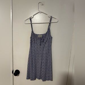 Urban Outfitters Blue Floral Midi Dress